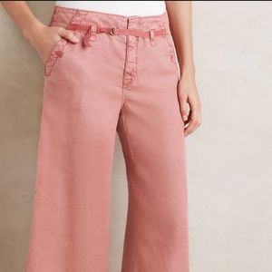 Anthropologie Pilcro Linen Culottes
